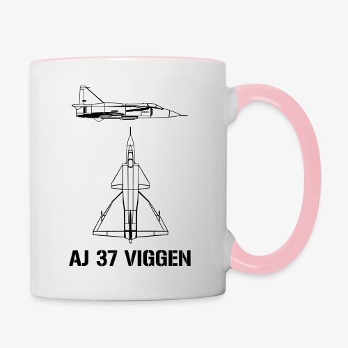 AJ 37 VIGGEN - Tvåfärgad mugg