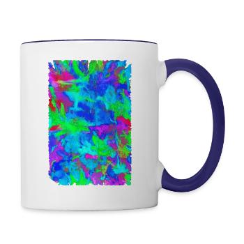 Distraction - Tasse zweifarbig - Weiß/Kobaltblau - Rechts