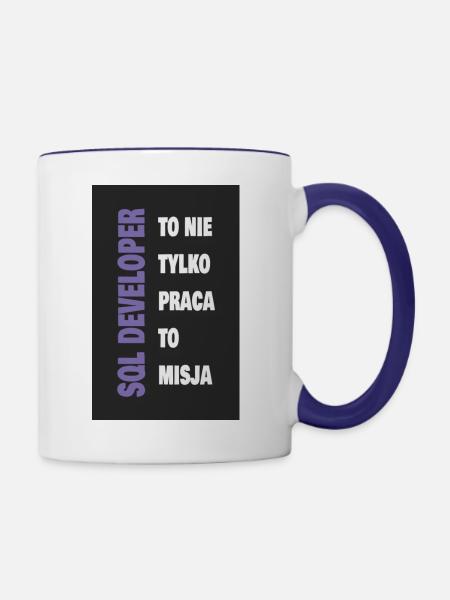SQL-Entwickler - Tasse zweifarbig - Weiß/Kobaltblau