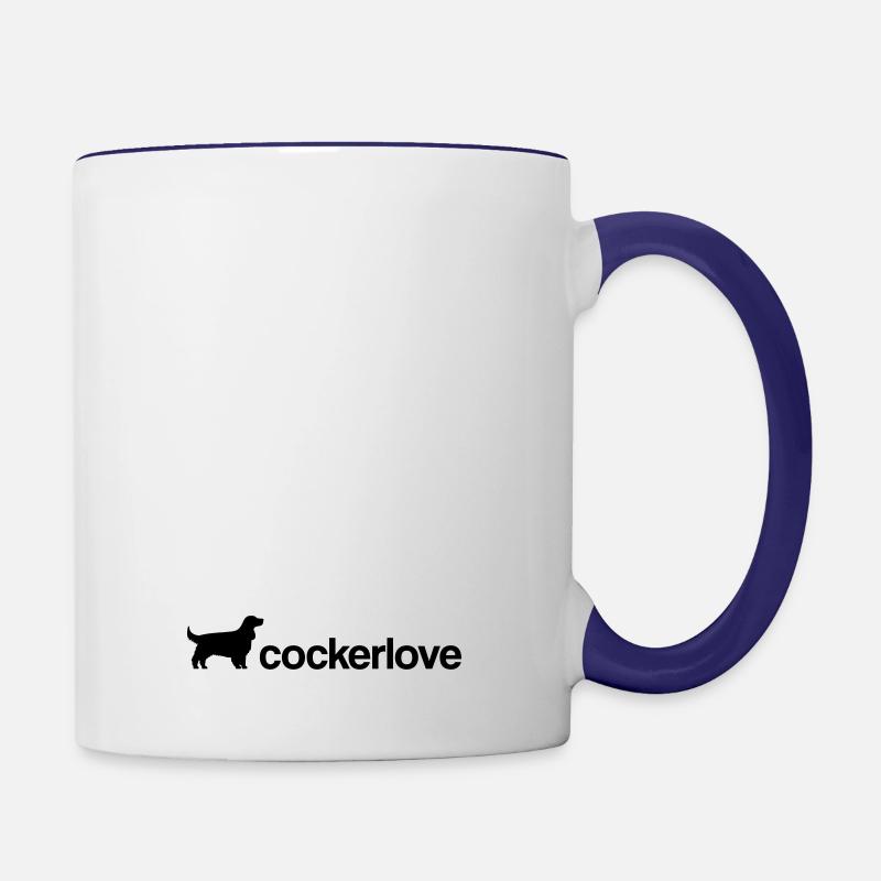 cockerlove - Tasse zweifarbig - Weiß/Kobaltblau