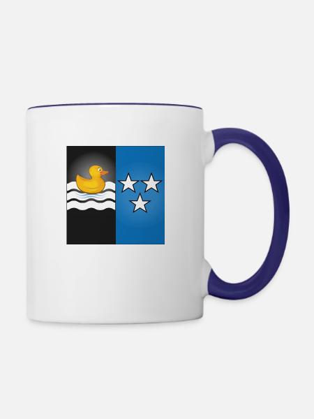 Aargau Swimming - Tasse zweifarbig - Weiß/Kobaltblau
