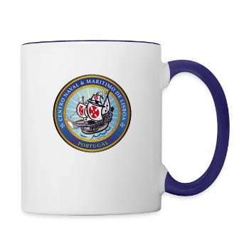 CENTRO MARITIMO SEAL - Tasse zweifarbig - Weiß/Kobaltblau - Rechts