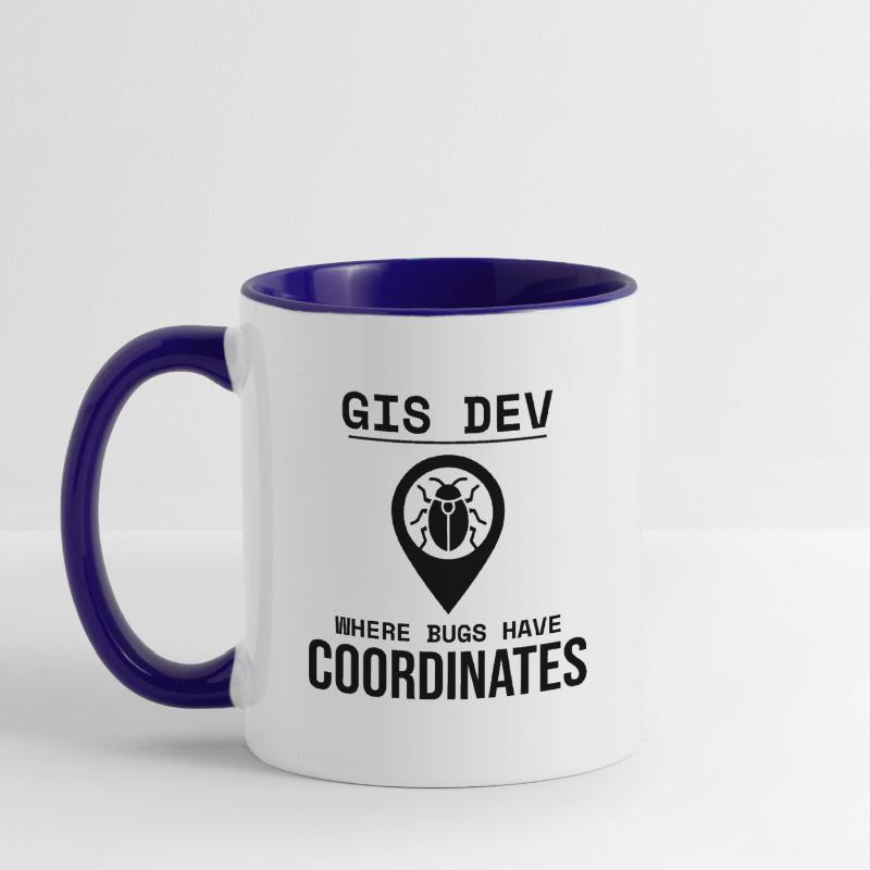 GIS Dev Debugging Coordinates Geospatial Bug Contrasting Mug