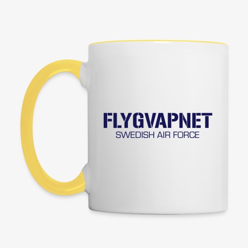 FLYGVAPNET - SWEDISH AIR FORCE - Tvåfärgad mugg