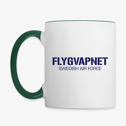 FLYGVAPNET - SWEDISH AIR FORCE - Tvåfärgad mugg