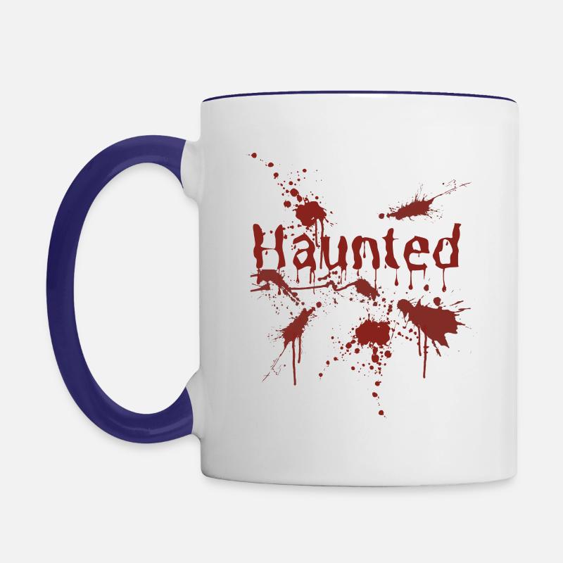 Hanté - Mug contrasté - blanc/bleu cobalt