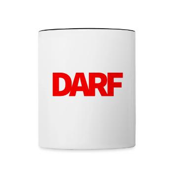 Ich darf das! - Tasse zweifarbig - Weiß/Schwarz - Vorne