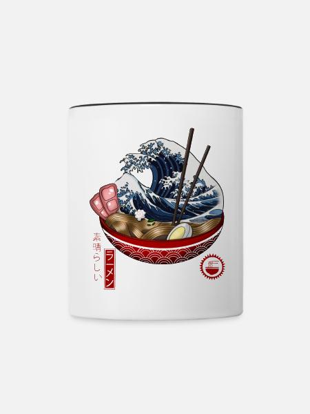 tolle Ramen - Tasse zweifarbig - Weiß/Schwarz
