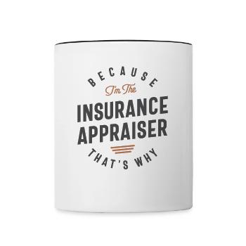 Insurance Appraiser Job Occupation - Contrasting Mug - white/black - Front