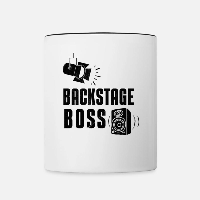 Technicien Crew Backstage Boss Event - Mug contrasté - blanc/noir