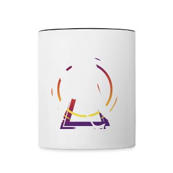 Eishockey Eishockeyspieler Spieler Vintage Retro - Tasse zweifarbig - Weiß/Schwarz - Vorne