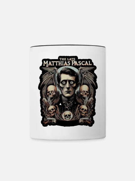 Pascal Sterbliches Porträt - Tasse zweifarbig - Weiß/Schwarz