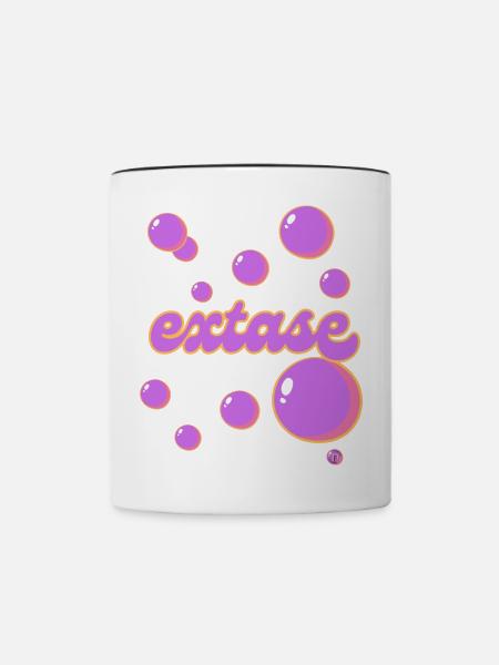 Ekstase - Tasse zweifarbig - Weiß/Schwarz