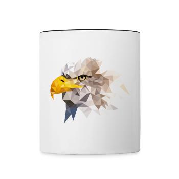 Weißkopfseeadler Seeadler American Eagle Adler - Tasse zweifarbig - Weiß/Schwarz - Vorne
