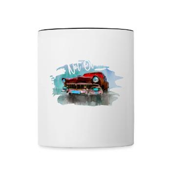 Ich bin nicht alt, ich bin klassisch - Tasse zweifarbig - Weiß/Schwarz - Vorne