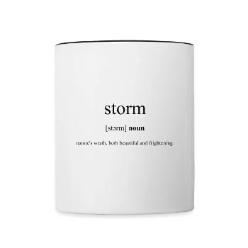 Storm (Thunderstorm) Definition Dictionary - Contrasting Mug - white/black - Front