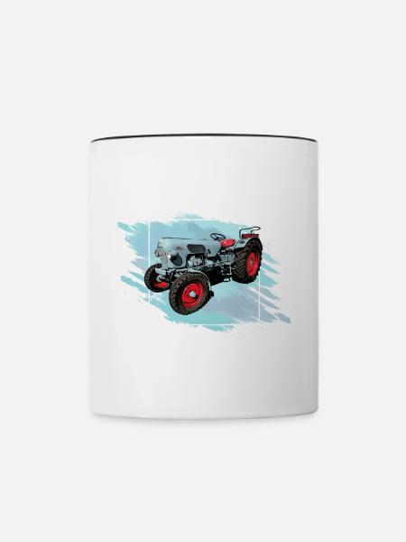 Der Tiger EM 235 - Tasse zweifarbig - Weiß/Schwarz