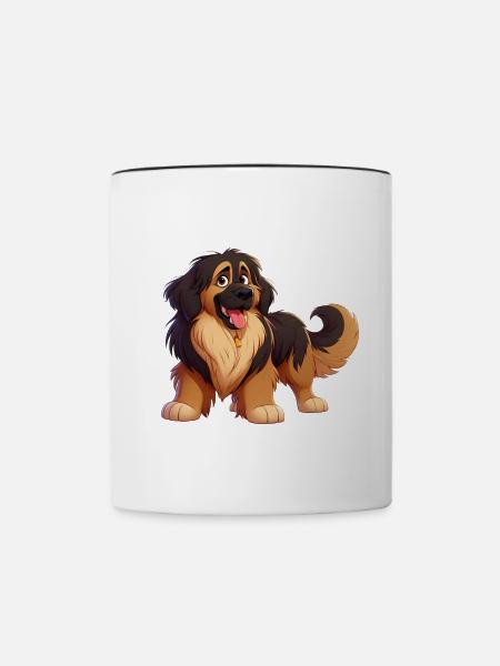 Leonberg 3 - Tasse zweifarbig - Weiß/Schwarz