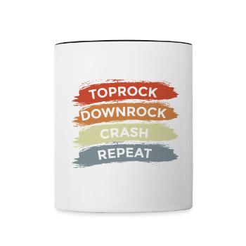Toprock Downrock Crash Repeat - Contrasting Mug - white/black - Front