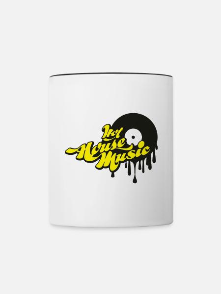 Hot House Music - Tasse zweifarbig - Weiß/Schwarz