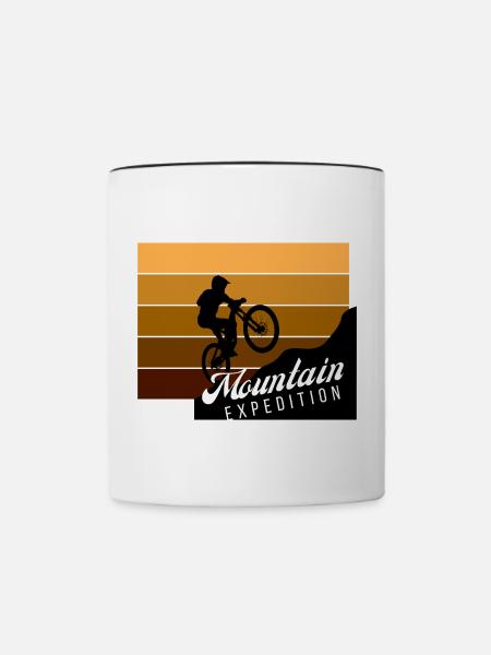 Mountain Expedition Sprung - Tasse zweifarbig - Weiß/Schwarz
