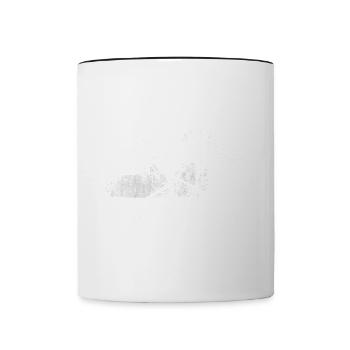 Stuttgart Germany City Skyline Grunge Splash - Contrasting Mug - white/black - Front