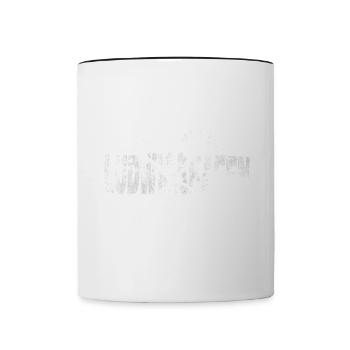 Ludwigshafen Deutschland Stadt Grunge Splash - Tasse zweifarbig - Weiß/Schwarz - Vorne