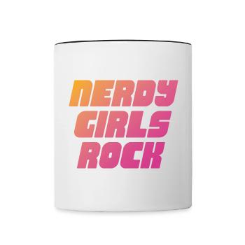 Nerdy Girls Skirt - Contrasting Mug - white/black - Front
