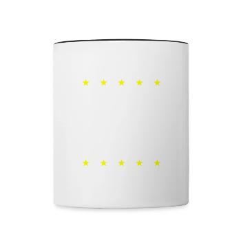 Icône de dentiste dentaire dentaire dentaire - Mug contrasté - blanc/noir - Devant