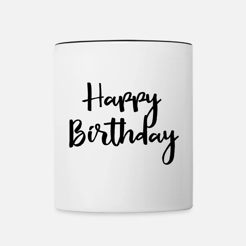 JOYEUX ANNIVERSAIRE - Mug contrasté - blanc/noir
