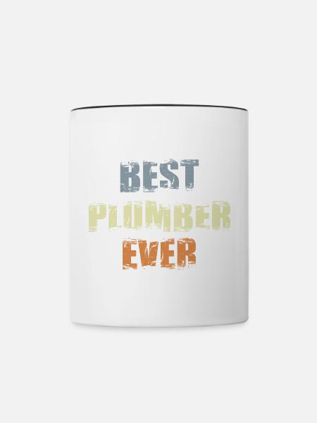 Bester Klempner - Tasse zweifarbig - Weiß/Schwarz