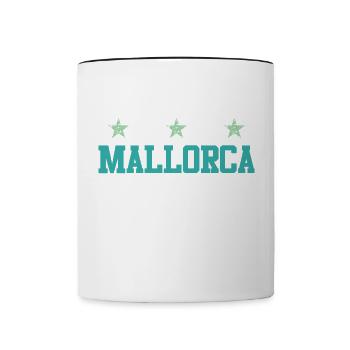 Majorque 2024 Circuits - Mug contrasté - blanc/noir - Devant