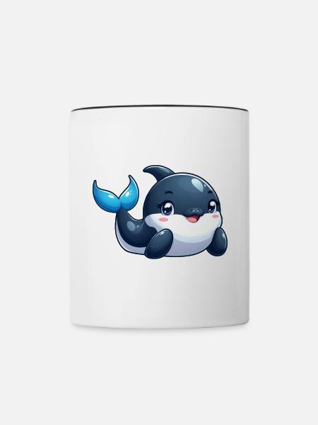 Orca 2 - Tasse zweifarbig - Weiß/Schwarz