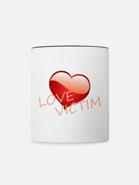 LOVE VICTIM - Tasse zweifarbig - Weiß/Schwarz