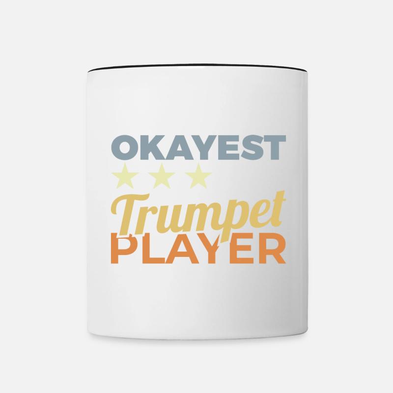 Durchschnittlicher Trompeter - Tasse zweifarbig - Weiß/Schwarz