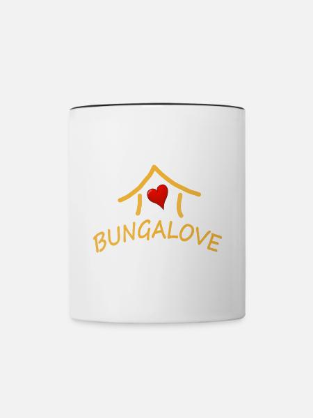 BUNGALOVE - Tasse zweifarbig - Weiß/Schwarz