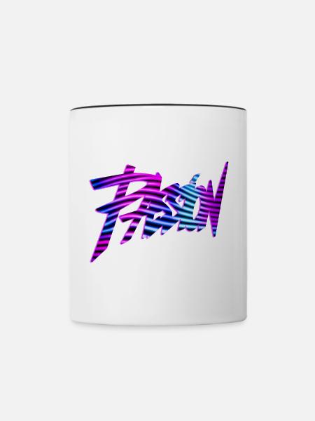 Passion - Tasse zweifarbig - Weiß/Schwarz