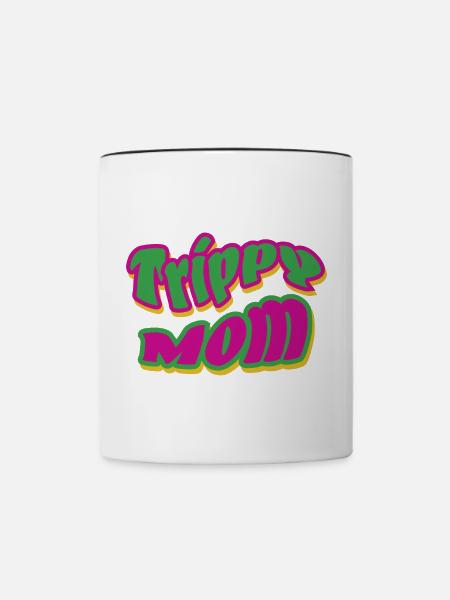 Trippy Mom 2 - Tasse zweifarbig - Weiß/Schwarz