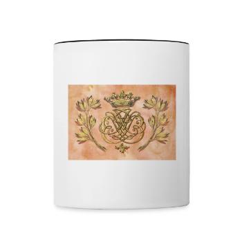 Bach seal / monogram / coat of arms / insignia - Contrasting Mug - white/black - Front