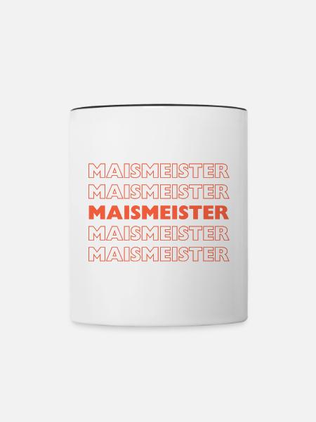Maismeister - Tasse zweifarbig - Weiß/Schwarz