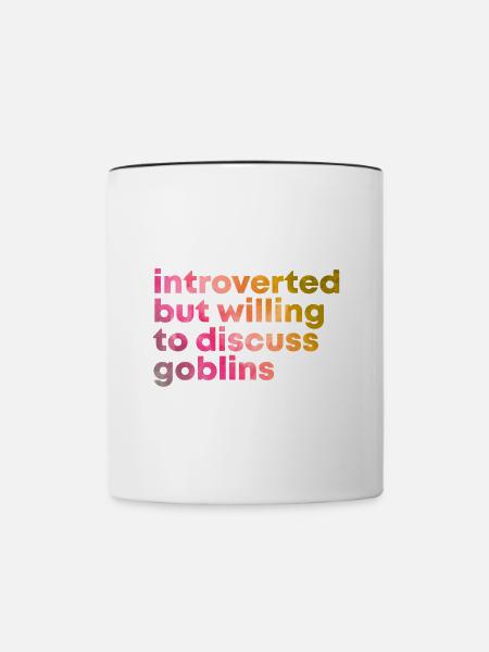 Goblin Goblin Goblin - Tasse zweifarbig - Weiß/Schwarz