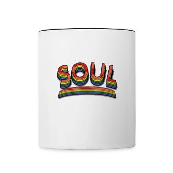 Soul Vintage - Contrasting Mug - white/black - Front