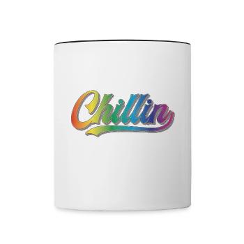 Chillin Chill - Tasse zweifarbig - Weiß/Schwarz - Vorne