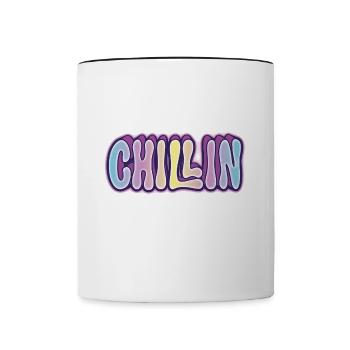 Chillin Chill - Tasse zweifarbig - Weiß/Schwarz - Vorne