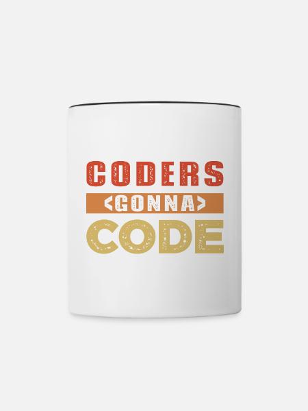 Entwickler Spruch - Tasse zweifarbig - Weiß/Schwarz