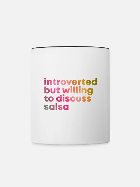 Salsa Salsa Salsa - Tasse zweifarbig - Weiß/Schwarz