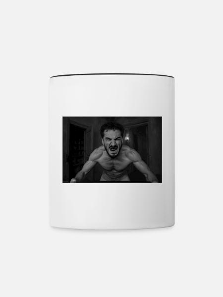 intensive man - Tasse zweifarbig - Weiß/Schwarz