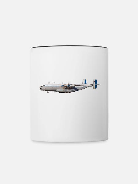 An-22 Antei - Tasse zweifarbig - Weiß/Schwarz
