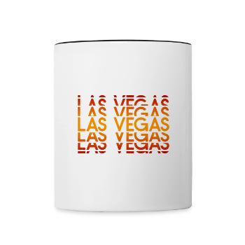 Disposition néon de Las Vegas - Mug contrasté - blanc/noir - Devant