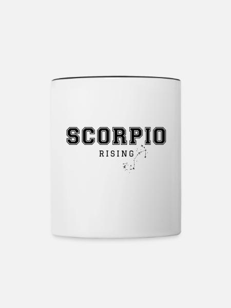 Aszendent Skorpion - Tasse zweifarbig - Weiß/Schwarz
